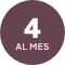 4 sesiones al mes